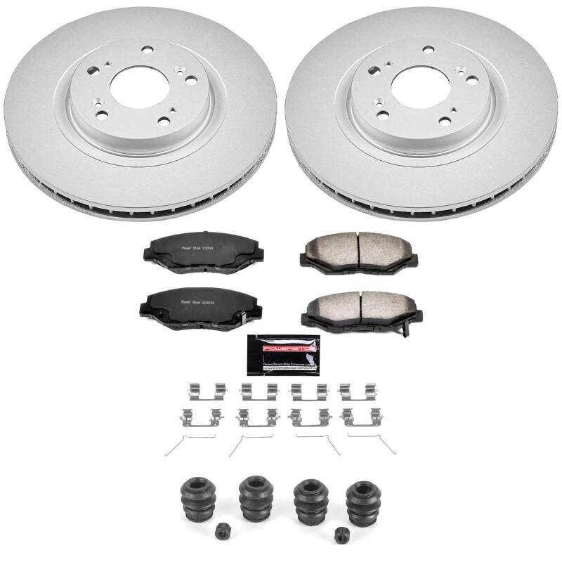 Power Stop 13-15 Acura ILX Front Z36 Coated Truck & Tow Brake Kit