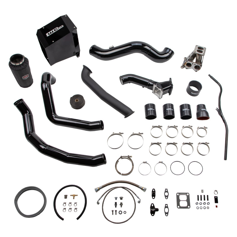 Wehrli 01-04 GM Duramax LB7 S300 Single Turbo Install Kit - Cat Yellow