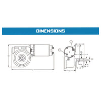 Superwinch Replacement Power Drive - .55hp 60:1 Ratio 12V