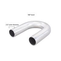 Mishimoto Universal Aluminum Intercooler Tubing 2.5in. OD - 180 Degree Bend