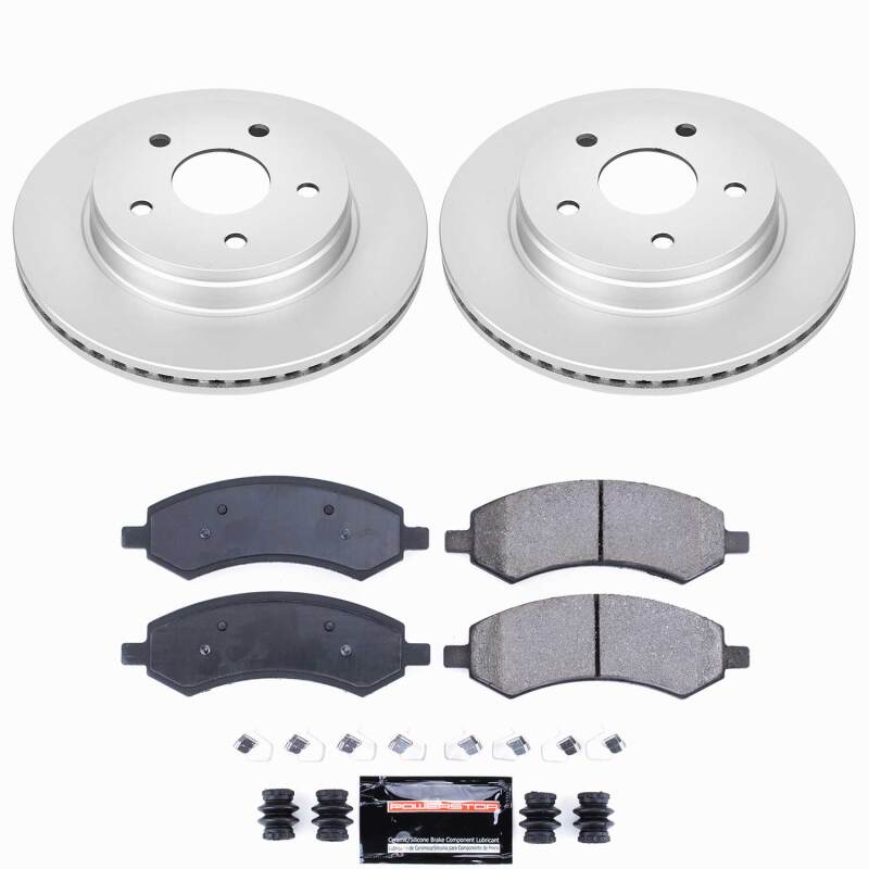 Power Stop 07-09 Chrysler Aspen Front Z23 Coated Brake Kit