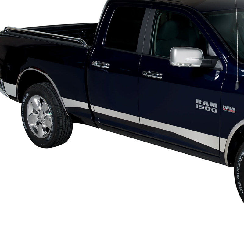 Putco 10-17 RAM 2500/3500 Mega Cab 6.5in- 5.5in Wide 12pcs (w/o Factory Flares) Pro SS Rocker Panels