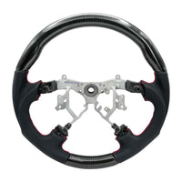 NRG 12-23 Toyota Tacoma OEM Plus Carbon Fiber Steering Wheel w/ Red Stitch & Red Center Mark