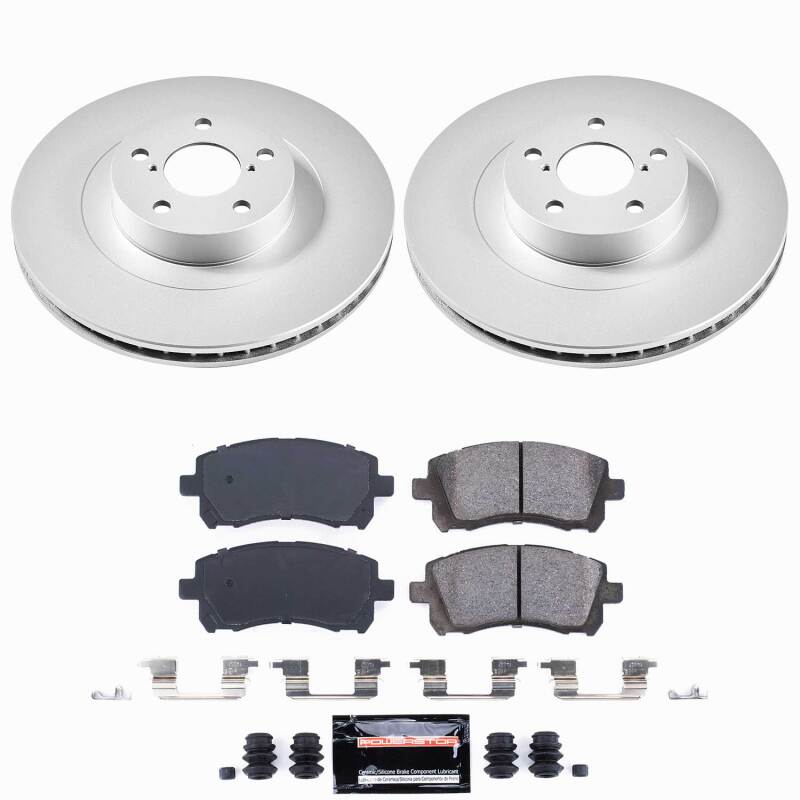 Power Stop 2002 Subaru Impreza Front Z23 Coated Brake Kit