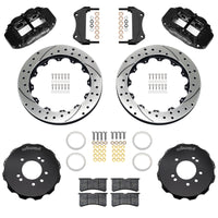 Wilwood 89-98 Nissan 240SX/89-94 Skyline/90-96 300ZX Superlite 6R Fr BBK w/ 12.88in D/S Rotors - Blk