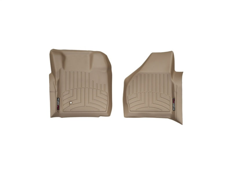 WeatherTech 08-10 Ford F250/F350/F450/F550 Super Duty Regular Cab Front FloorLiner - Tan