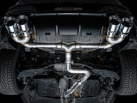 AWE Tuning MK8 Volkswagen Golf R 3in Track Edition Quad Exhaust - Chrome Silver Tips