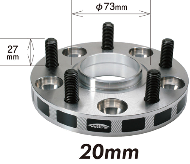 Project Kics 20mm Thick 12x1.50 60mm Hub 5x114.3 Wide Tread Spacers