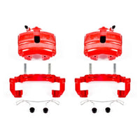 Power Stop 08-09 Audi TT Front Red Calipers w/Brackets - Pair