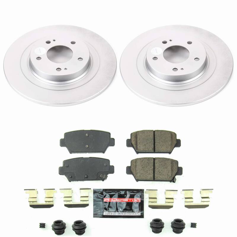 Power Stop 18-20 Mitsubishi Eclipse Cross Rear Z23 Coated Brake Kit