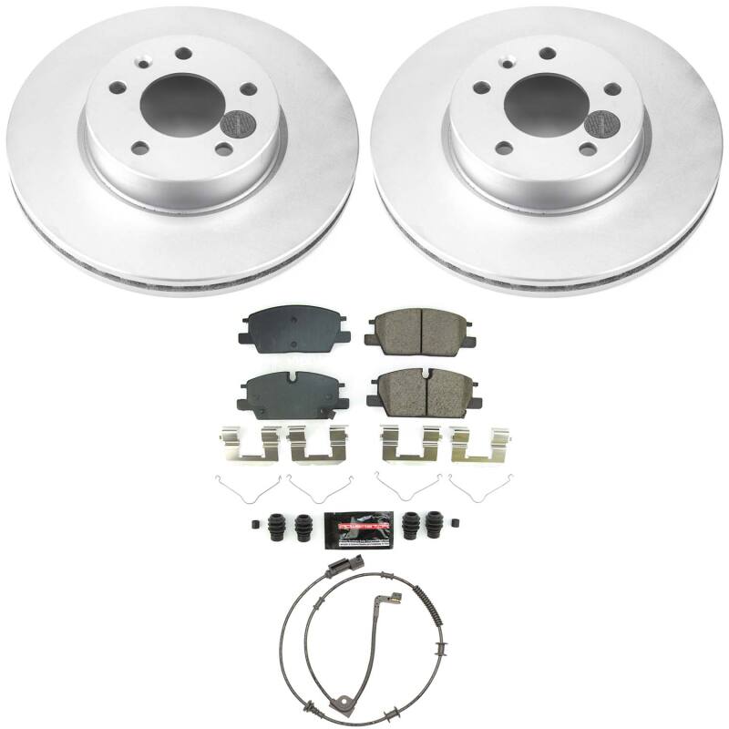 Power Stop 20-22 Cadillac CT4 Front Z23 Coated Brake Kit
