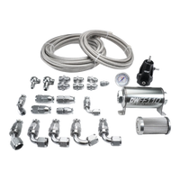 DeatschWerks X2 Series Pump Hanger -8AN Feed w/ -6AN Return PTFE Plumbing Kit for 92-00 Honda Civic