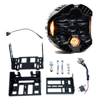 Baja Designs Harley D 82-17 Dyna/ FXR/ Softail DOT LP6 LED Headlight Kit DRL - Amber