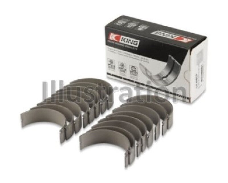 King Ford 6.7 Power Stroke V8 Diesel (Size 0.26) Connecting Rod Bearing Set Sputter Replacement