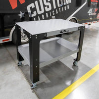 Wehrli Modular Steel Work Bench Top/Shelf Kit - 32in x 48in x .120in Thick (Stainless Steel & Grey)
