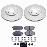 Power Stop 10-13 Kia Forte Front Z23 Coated Brake Kit