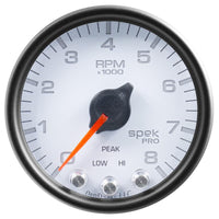 Autometer Spek-Pro Gauge Speedometer 5in 180 Mph Elec. Programmable White/Black