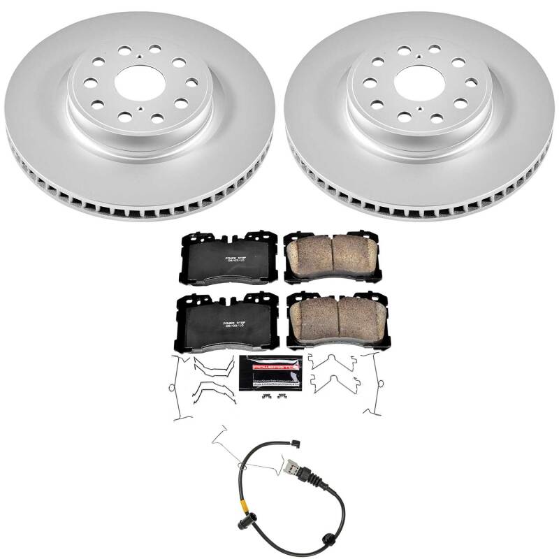 Power Stop 07-09 Lexus LS460 Front Z23 Coated Brake Kit