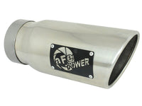 aFe Large Bore-HD 3in 409SS DPF-Back Exhaust System w/ Polished Tip RAM 1500 20-21 V6-3.0