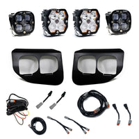 Baja Designs 20-22 Ford SD Squadron 2.0 SAE/Sport Dual Fog Pocket Kit (Driving/Combo) - Clear
