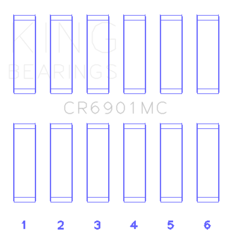 King Engine Bearings Ford Ecoboost 2.7L V6 (Size 0.05) Connecting Rod Bearing Set