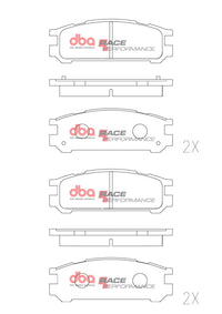 DBA 98-04 Subaru Impreza WRX RP Performance Rear Brake Pads