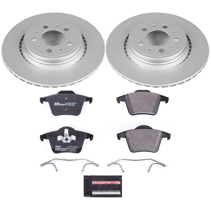 Power Stop 03-14 Volvo XC90 Rear Euro-Stop Brake Kit