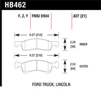 Hawk 03-06 Ford Expedition / 03-06 Lincoln Navigator LTS Street Front Brake