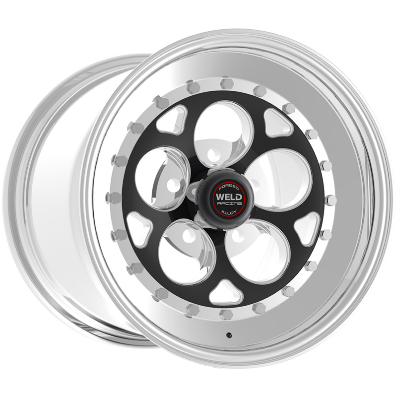 Weld Magnum III 17x5 / 5x4.75 / 2.2 BS / 3.18 HB - Black Center - Polished Shell - Non-BL Wheel