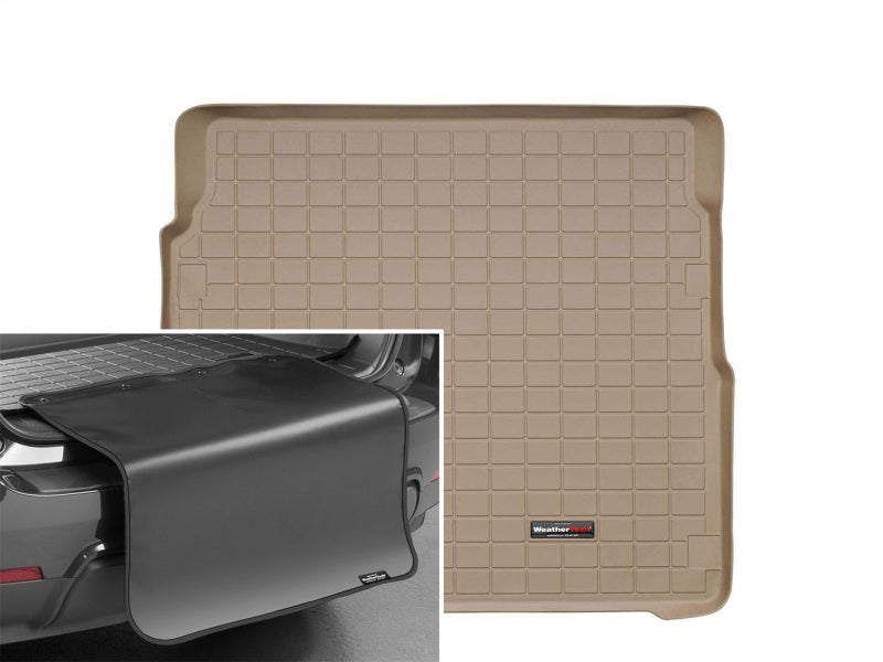 WeatherTech 10-14 Cadillac CTS Sport Wagon Cargo Liners w/ Bumper Protector - Tan