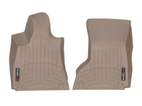 WeatherTech 2016+ Maserati Quattroporte Front FloorLiner - Tan (2 Grommet Style)