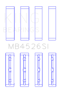 King Engine Bearings Toyota 1GR-FE (Size +0.50mm) Crankshaft Main Bearing Set