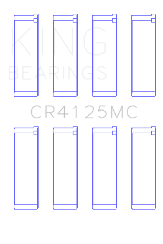 King Engine Bearings Subaru EJ20/EJ22/EJ25 (Incl. Turbo) (Size 0.25) Connecting Rod Bearing Set