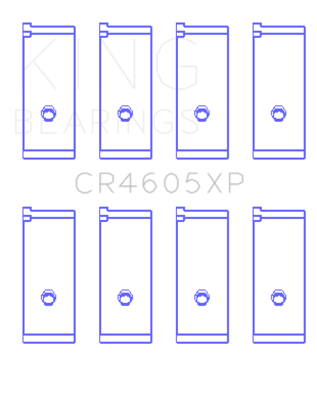 King Engine Bearings Suzuki G13A/G13B/G13Ba/G13Bb (Size +0.50mm) Connecting Rod Bearing Set