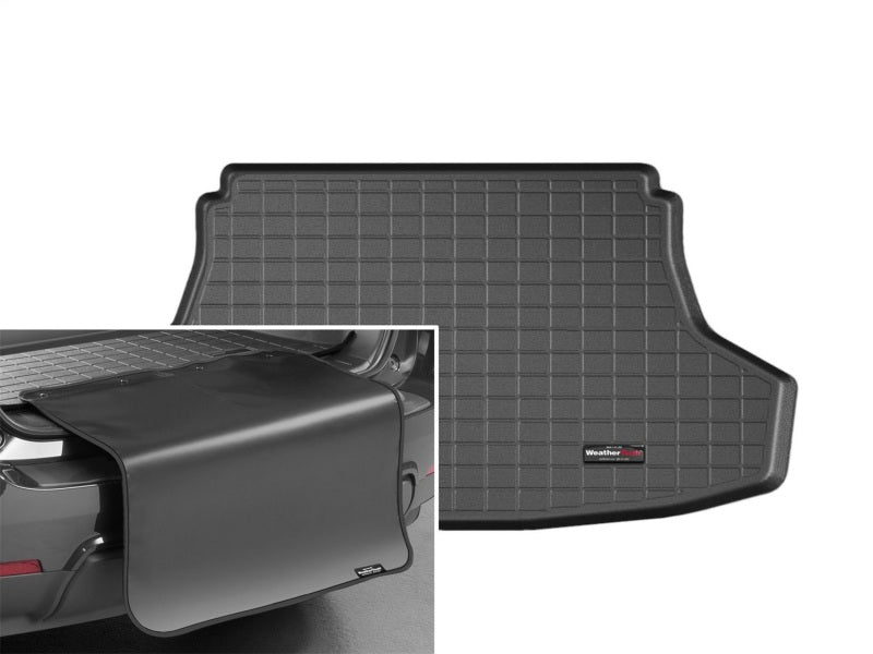 WeatherTech 07-11 Toyota Yaris (Sedan) Cargo Liner w/ Bumper Protector - Black