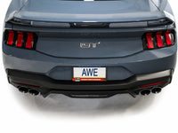 AWE 2024 Ford Mustang GT Fastback S650 RWD Track Edition Cat-Back Exhaust w/ Quad Chrome Silver Tips