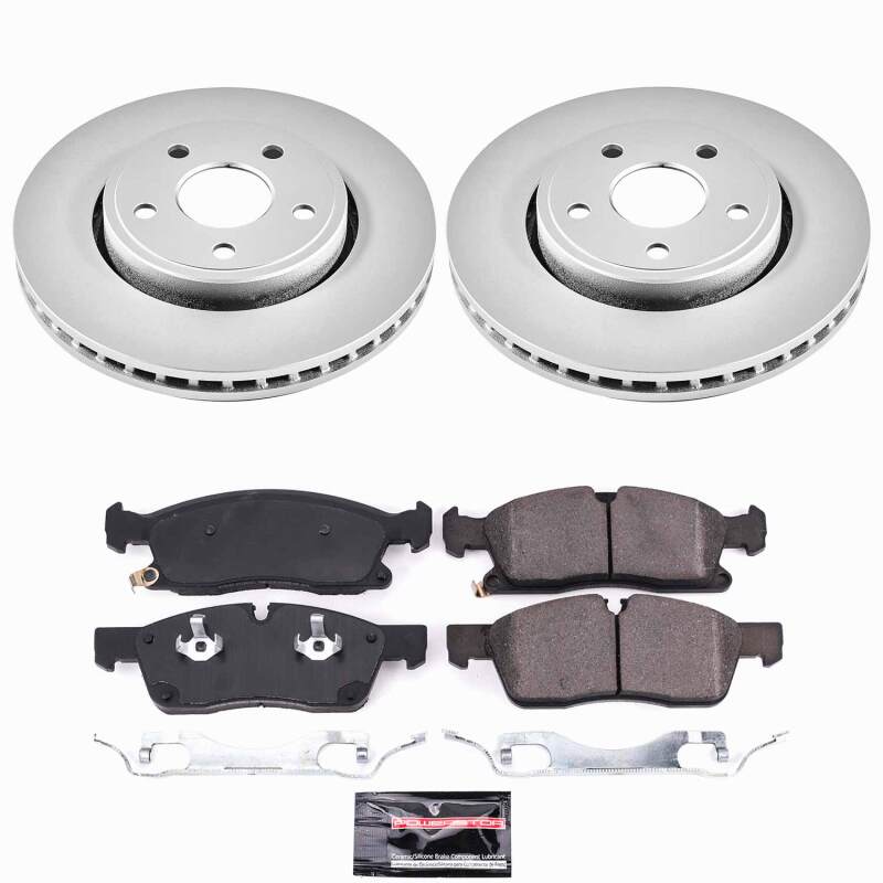 Power Stop 17-20 Jeep Grand Cherokee Front Z23 Coated Brake Kit