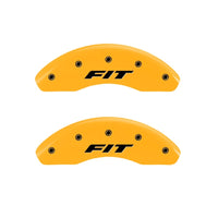 MGP Front set 2 Caliper Covers Engraved Front FIT Yellow finish black ch