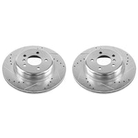 Power Stop 11-16 BMW 528i Rear Evolution Drilled & Slotted Rotors - Pair