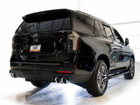 AWE Tuning 2021+ GMC Suburban/Yukon XL 5.3L 0FG Split Rear Exit Catback - Quad Chrome Silver Tips
