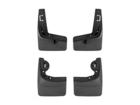 WeatherTech 22-23 Ford F-150 Lightning No Drill Front & Rear MudFlaps - Black