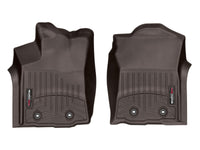 WeatherTech 2018+ Toyota Tacoma Front FloorLiners - Cocoa (Auto Trans Only)