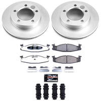 Power Stop 94-96 Ford Bronco Front Z36 Coated Truck & Tow Brake Kit