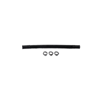 DeatschWerks Convoluted Tubing 200mm Length x 8mm ID Side 1 x 8mm ID Side 2 - Black