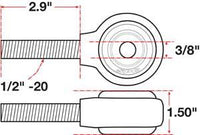 SPC Performance xAxis Rod End Ball Joint