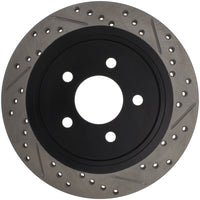 StopTech 05-10 Ford Mustang Slotted & Drilled Left Rear Rotor