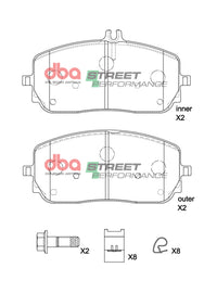 DBA 2020+ Mercedes-Benz CLA35 AMG 4Matic SP Performance Front Brake Pads