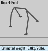Cusco Safety 21 2-Passenger 4-Point BLK Roll Cage Nissan Skyline ER34 - Steel