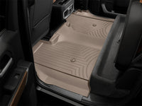WeatherTech 2019+ Chevrolet Silverado 1500 Crew Cab (1st Row Bucket Seats) Rear FloorLiner - Tan