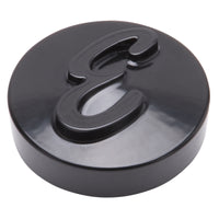 Edelbrock E Logo Black Anodized Nut for Pro-Flo Universal 14in Round Air Cleaners